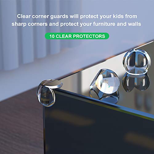 Baby Proofing Set (36 Pcs) - 10 Safety Locks (2 Types), 16 Corner Guards (10 Clear, 6 Colored), 10 Outlet Plug Covers - Best Value Guaranteed