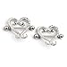 Maggie 1 Pair Chic Crystal Snake Heart Shape Nipple Bar Ring Shield Barbell Body Jewelry