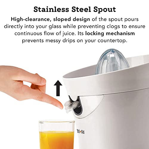 Tribest CitriStar CS1000 Citrus Juicer, Electric Juicer for Oranges