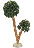 Beckett Corporation 162 Tips Pre-Lit Palm Decorating Tree, 6-Feet