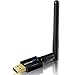USB Wifi Adapter for PC,  Wireless AC 600mbps USB 5ghz / 2.4ghz Dual Band Network Card for Desktop Laptop PC Gaming, Compatible with Windows 10, Win 8.1 / 7 / XP /Vista, Mac OS 10.6 -10.14