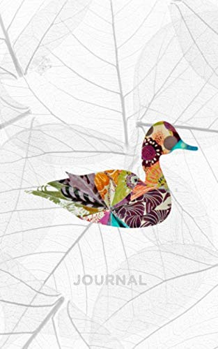 JOURNAL: 5x8 DUCK : unique mixed media collage art