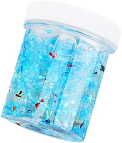 VOWUA Slime Fluffy Colorful Scented Putty Slime Stress Relief Kids Clay Crystal Mud Toy 60ml