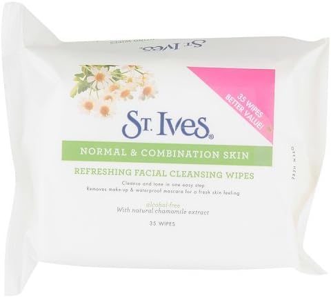 St Ives Refreshing Facial Cleansing Wipes - 35 Wipes, 35 count (Pack of 1)