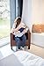 Babymoov Mom & Baby Pillow Bundle - Maternity & Nursing Pillow + Cushion Cover (Navy)