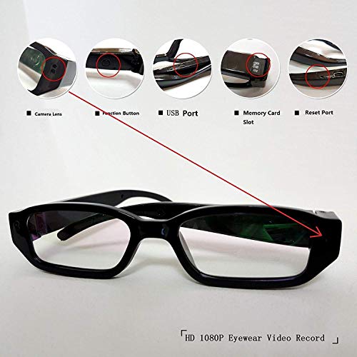 hotsell999 Spy Camera Glasses Hidden Full HD 1080P 16G Eyeglasses