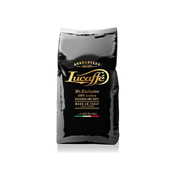 Lucaffé Kaffeebohnen - Mr. Exclusive 100% Arabica Blend - 1er Pack (1 x 1kg), nach original italienischer Tradition…