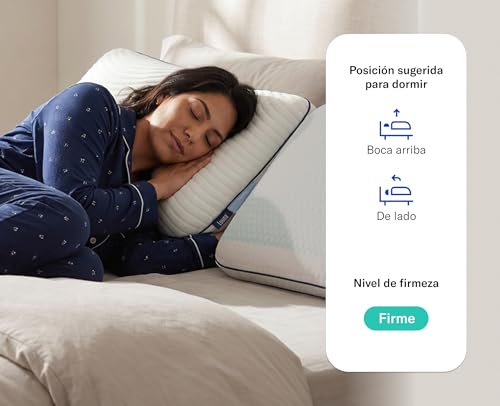 Luuna Almohada Cool Flip, Estándar, Reversible con un Lado Cálido y Otro Fresco para Cada Época del Año, Suavidad y Frescura Garantizada, Marca Mexicana