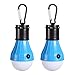 LED Camping Light [2 Pack] Doukey Portable LED Tent Lantern 4 Modes for Backpacking Camping Hiking Fishing Emergency Light Battery Powered Lamp for Outdoor and Indoor (Blue)