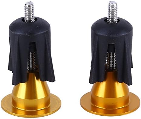 Bike Handbar Bar End Plugs Bioamy 1 pair Universal Aluminum Bicycle Handlebar End Caps Perfect for Road Bike Mountain Bike BMX MTB Bike