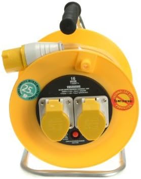Masterplug LVCT25162 110 Volt Cable Reel 25 M 16 amp by Masterplug