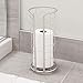 iDesign 27160 Forma Metal Free Standing Toilet Paper Tissue Holder, Roll Reserve Canister for Kids', Guest, Master, Office Bathroom, 7