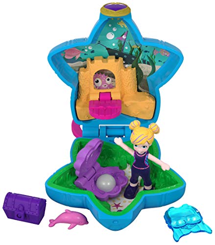 Polly Pocket Aqua Awesome Aquarium Compact Multicolor