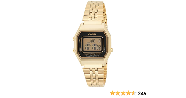 Casio Ladies Mid-Size Gold Tone Digital Retro Watch LA-680WGA-1DF : Casio:  Amazon.com.au: Clothing, Shoes \u0026 Accessories