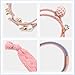 LITTLEMOLE Hair Ties, Bands Rope Ponytail Ties Mixed Colors Headband Accessories, Pearl Ribbon Bowknot Hair Rubber, Fit for Women Ladies Baby Girls Kids Children, Set of 10 (pink)