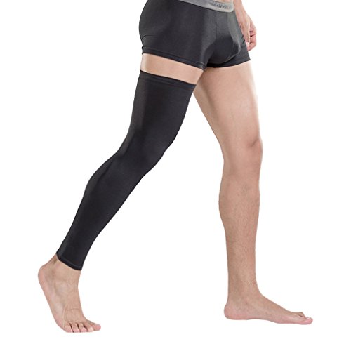 Lengthen Leg Support Sleeves, Compression Mens Over Knee Calf Shin Sleeves Leg Tights Supports