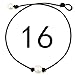 Weilim Natural Shell Choker Necklace for Women Handmade Hawaii Wakiki Beach Choker Jewelry Gift (Black16)