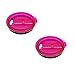 KOBWA Set of 2 - Spill Resistant and Splash Proof Lids with Slider Closure for 30 oz Tumblers - Fits YETI Rambler (Pink)