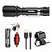 IPX7 Waterproof Bike Light Set 1000 Lumen Mini Bicycle Headlight Rear Light USB Fast Charge High Performance Rechargeable Battery Easy Install Universal Fit Mount