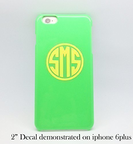 image for Lily Brooke Jewelry Circle Monogram Vinyl Decal Sticker - Custom Cut w