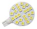 GRV T10 921 194 24-5050 SMD LED Bulb AC/DC12V-24V Super Bright Light 30W Halogen Bulb Replacement RV Camper Cabinet Dome Light Warm White Pack of 2 (2.0Generation)