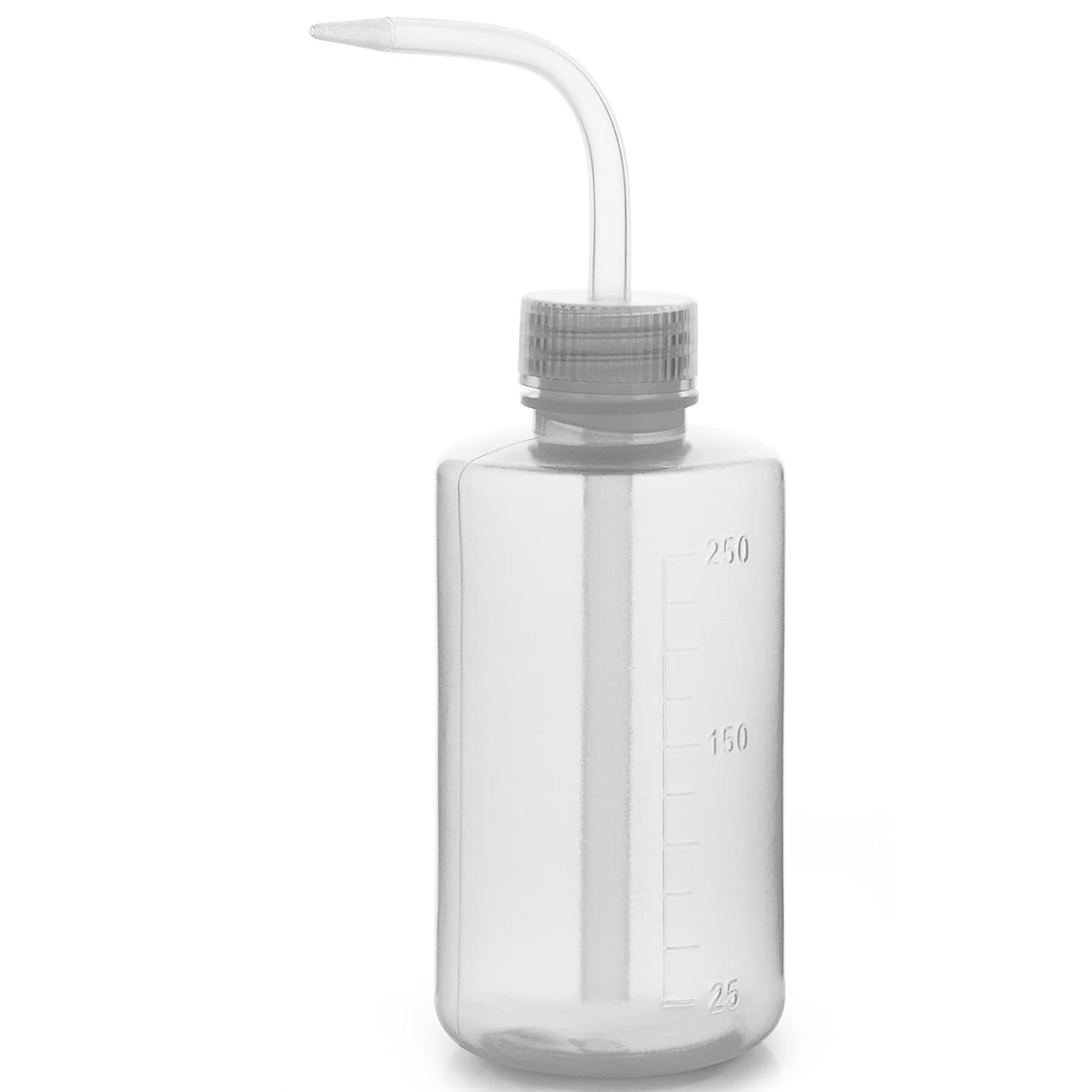Labasics 1-Pack Plastic Safety Lab Squeeze Wash Bottle, LDPE, 250 ml (8 oz), Narrow Mouth, Leakproof, Reusable, 1 Year Warranty