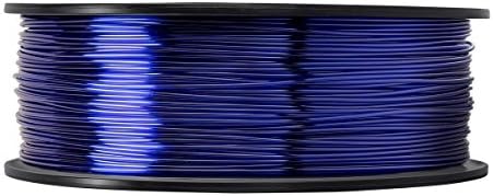 PETG 3D Printer Filament,Dimensional Accuracy +/- 0.05 mm, 1kg / 2.2lbs Spool for 3D Printers-- (3.00mm,Transparent Blue)