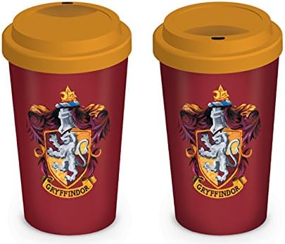 Amazon Com Harry Potter Gryffindor Travel Mug In Presentation Box Coffee Cups Mugs