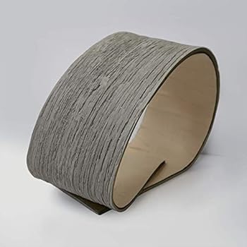 Wall Puzzle - Peel-and-Stick Flexible Wood Panels for Wall Decor, Pillars, Kitchen Counters, DIY Projects (10 sqft) (Grey)