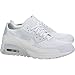 Nike Women's W Air Max 90 Ultra 2.0 Flyknit, WHITE-WOLF GREY-BRIGHT CRIMSON