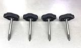 4 ea 1997 to 2006 / Jeep Wrangler TJ / Soft Top Door Surround Knob With Pin