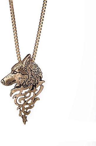 Alloy Pendant Necklace Gift Wolf Shape Fashion Jewelry Besooly