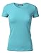 SSOULM Women's Short Sleeve Crewneck Cotton Basic Slim Fit T-Shirt Top (S-3XL)