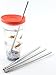 4 Stainless Steel Straws for Tervis Tumbler 24 oz Travel Insulated Clear Drinking Cup Lid CocoStraw Brand