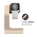 Tranesca Charger Stand Holder Dock Compatible with Apple Watch Series Ultra2/Ultra/10/9/8/7/6/5/4/3/2/1 and SE (38mm/40mm/41mm/42mm/44mm/45mm/46mm/49mm) - Gold