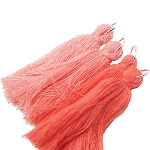 50PCS/25Pairs Handmade DIY Tassels Multicolored Mini Tassels for Earring Jewelry Making,DIY Craft Accessory (2 Inches)