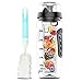 Fruit Bottle, CAMTOA 32oz/900ml Fruit Infuser Water Bottle, BPA-Free and Non-Toxic Tritan Plastic, Leak Proof with Length Infusion Basket and Timer Marker (Cleaning Brush Included)
