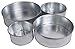 4 Tier Round Multilayer Wedding Birthday Anniversary Baking Cake Tins Cake Pans 6