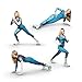 DeFiT Resistance Bands & Exercise Sliders – Exercise Bands & Sliders – Best 80 Day Obsession and Beachbody Set with 4 Workout Bands & 2 Core Sliders + Unique Workout iOS/Android App + Videos + eBooks