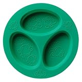 Oogaa Silicone Baby and Toddler Divided Plate - Sea Green