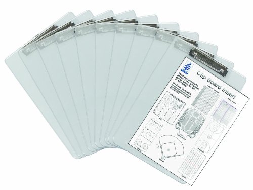 Insert Clipboard, See-Thru 10 Pack, Transparent, Insert Documents You Need To See Quickly Between The Transparent Acrylic Sheets For Quick Reference. Both Sides Remain Visible. Dry Erase Compatible. (869851000023)