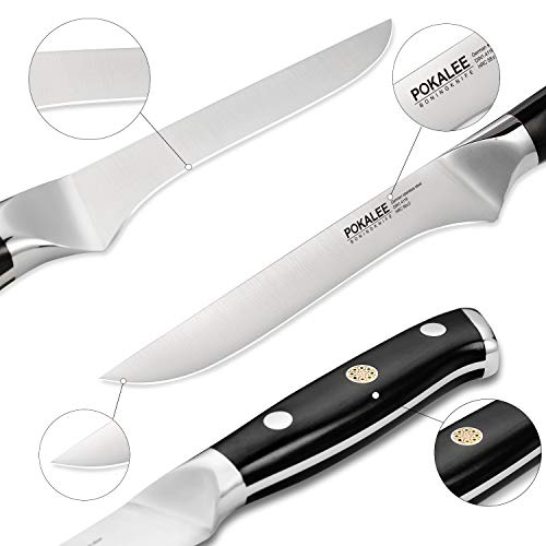 POKALEE Boning Knife 6 Inch Super Steel 67 Layer High Carbon