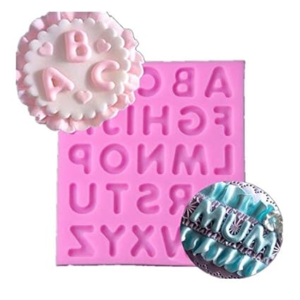 Amazon Com 1 Piece Large Silicone Mold 3d English Letter Alphabet