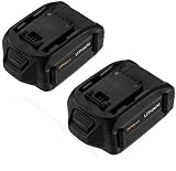Powerextra 20 Volt MAX 4.0Ah WA3520 Replacement Battery Compatible with WG151s, WG155s, WG251s, WG255s, WG540s, WG545s, WG890, WG891 Lithium Battery (2 Pack)
