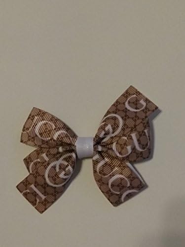Tan hair bow, baby hair bow, Brown hair bow, toddler hair bow, mini hair clip, School hair bows, 3" hair bow