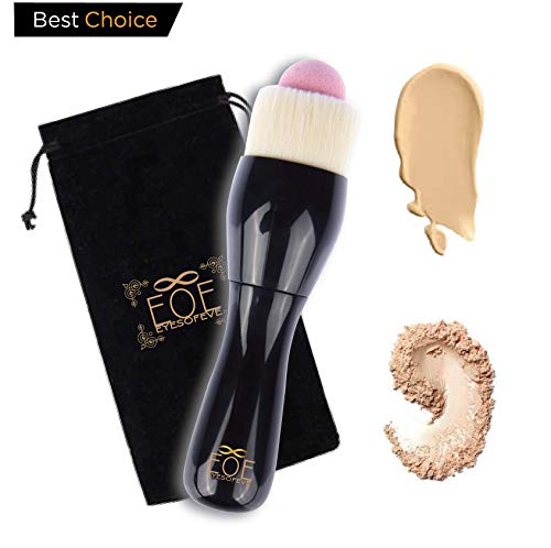 Retractable Makeup Brush, sponge will retract [by EOE] ALL in ONE great for Travel. For Liquid Foundation and Powder Foundation or blush. Great Cosmetic tool for face, Small compactl. - Thumbnail 7