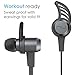 NuForce Optoma BE6i Wireless Bluetooth Headphones with aptX, AAC and Long Battery Life, Grey