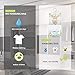 ZSPENG 5 Pack Moisture Absorber & Max Odor Eliminator Hanging Bag, 220g Dehumidification Bag for Closets, Bathrooms, Laundry Rooms, Pantries, Storage