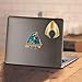 Aquaman Logo Emblem Justice League T Shirt & Exclusive Stickers (Large)