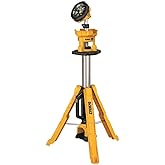 DEWALT 20V MAX LED Work Light with Stand, Tripod Light, 3000 Lumens of Brightness with 3 Modes, Tool Only (DCL079B)